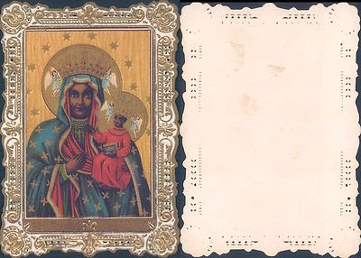 R@VERY BEAUTIFUL SANTINO WITH MADONNA AND CHILD IN BLACK NO. 2265