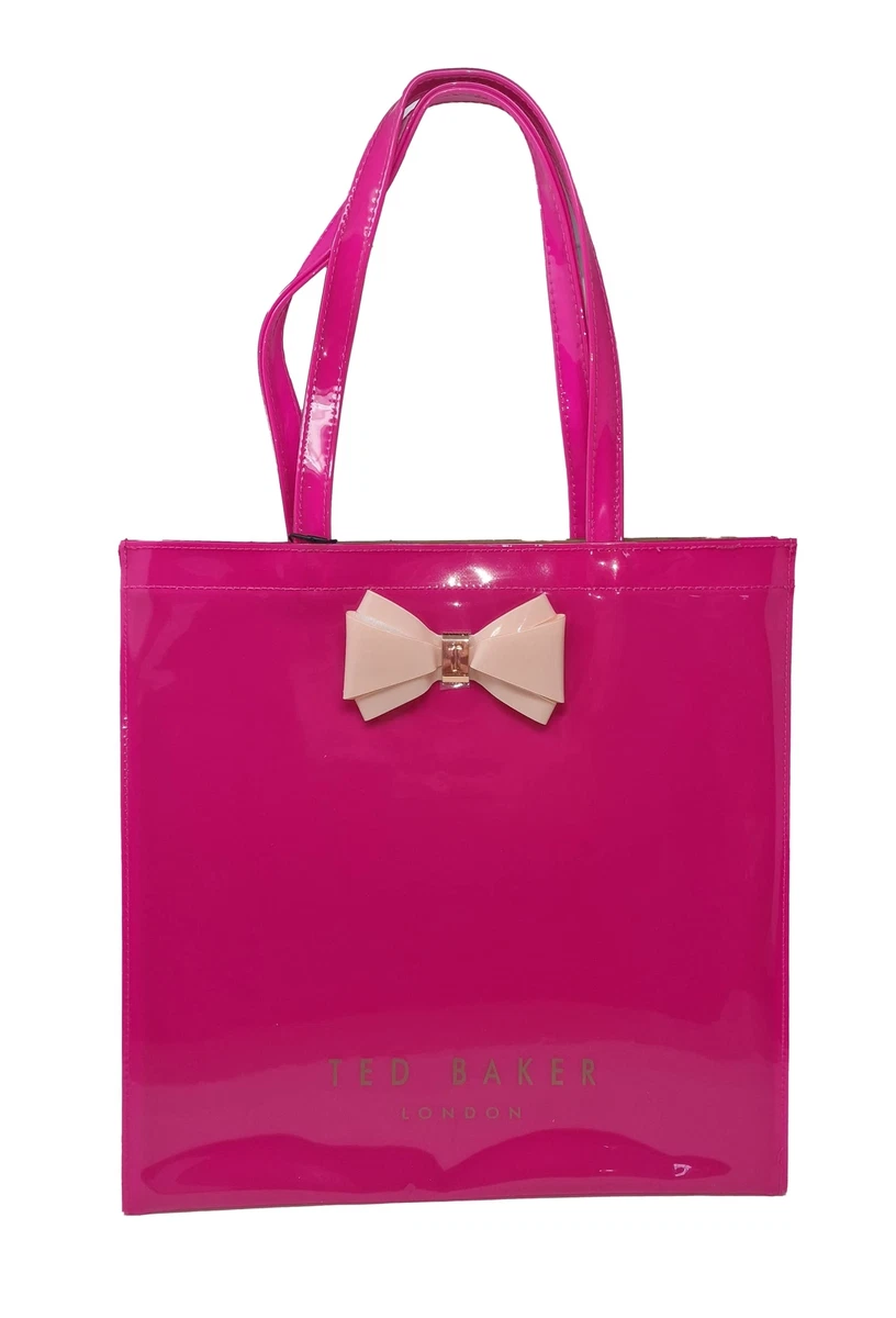 Ted Baker Womens Large Plain Bow Alacon Icon Bag in Fuchsia, Fuchsia, Large  | eBay