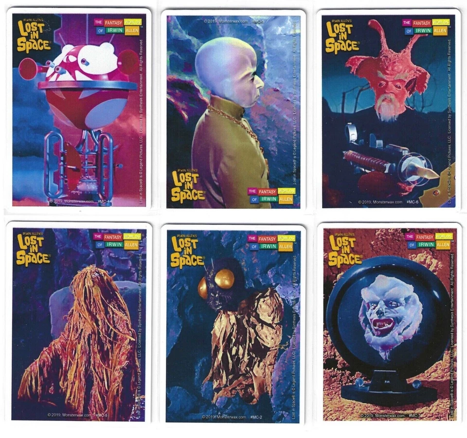 Lost in Space ALIENS Set of 6 Metal Cards The Art of Ron Gross LIMITED ISSUE - Image 2 of 4