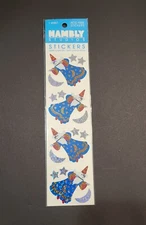 Vintage HAMBLY STUDIOS Holographic Collectable Stickers  WIZARDS