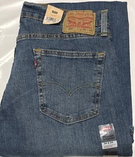 NWT MEN'S LEVI’S 559 0421 RELAXED STRETCH SET AT WAIST BLUE JEANS PANT DENIM