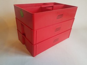 LEGO 791-1 793-1 Storage Box Blue Red lot Universal Building Set Supplemental