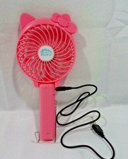 Portable Fan Personal Fan USB Rechargeable Foldable Pink TF