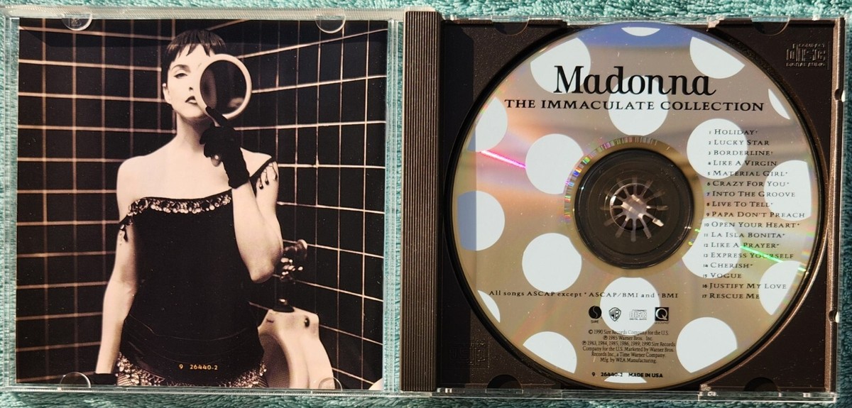 Madonna The Immaculate Collection 1990 CD - Holiday, Lucky Star