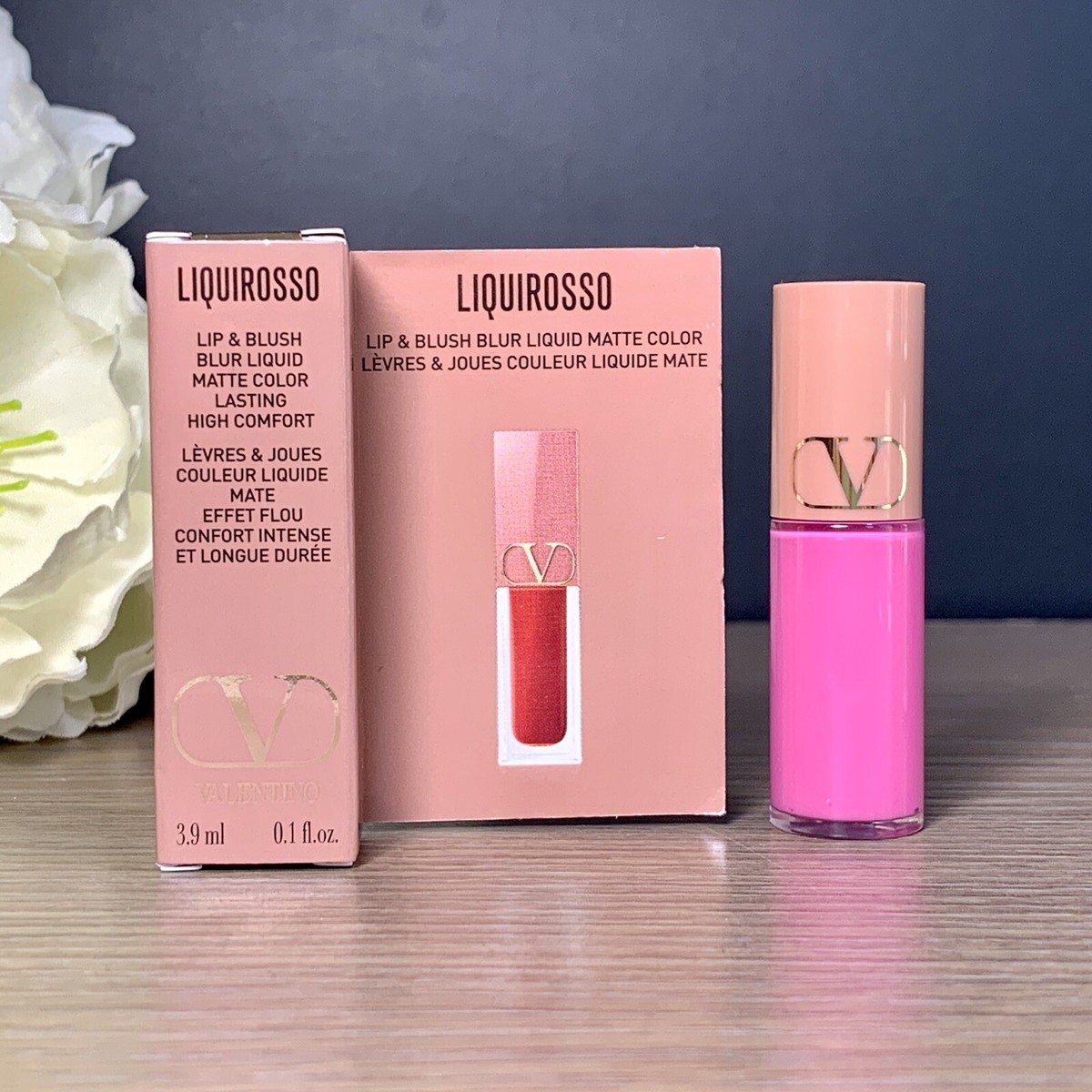 Valentino Liquirosso Lip & Blush Blur Liquid Matte 302R Pink