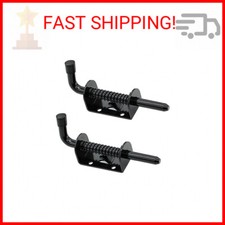 2 Packs 5 Inch Spring Loaded Barrel Bolt Latch Pin, Heavy Duty Steel Sliding Doo