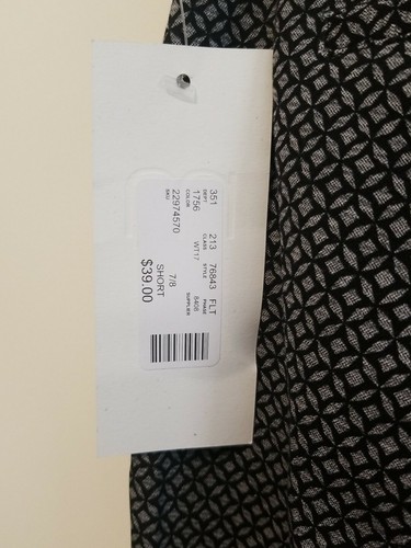 MAURICES Cropped Pants Sz 7/8 Short Black Geo Pattern Skinny Ankle Mid Rise - Picture 8 of 11
