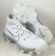Nike Alpha Huarache NXT MCS White Gray Baseball Cleats DJ6519-103 Mens Size 8-13