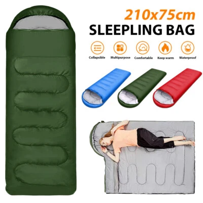 VICHIRSKIT Schlafsack Winter Mumienschlafsack Campingschlafsack Feldbett Outdoor Camping DE