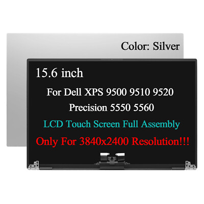 UHD For Dell XPS 15 9510 Precision 5560 LCD Touch Screen Full Assembly Complete