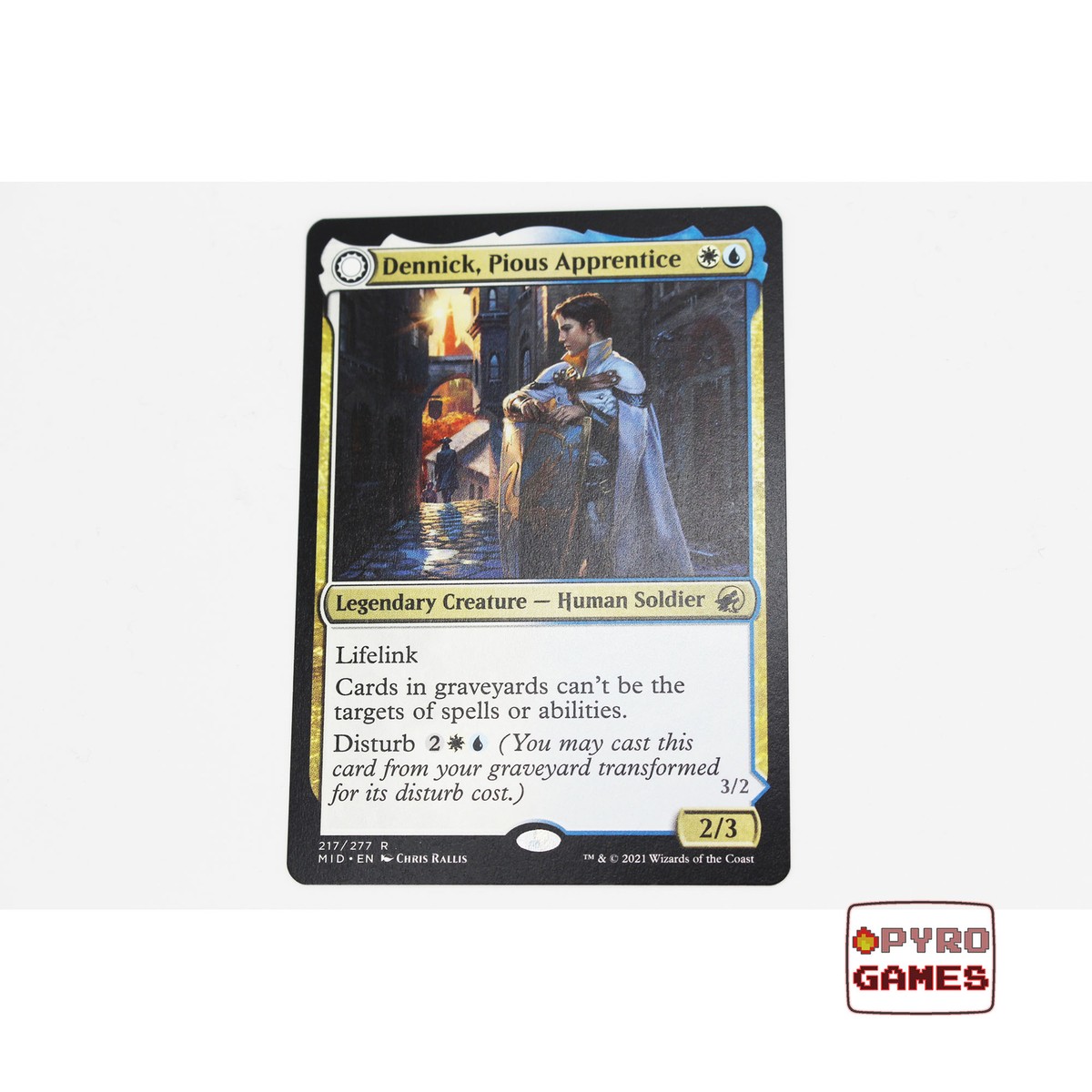 m Dennick, Pious Apprentice - Innistrad Midnight Hunt - Rare 217/277