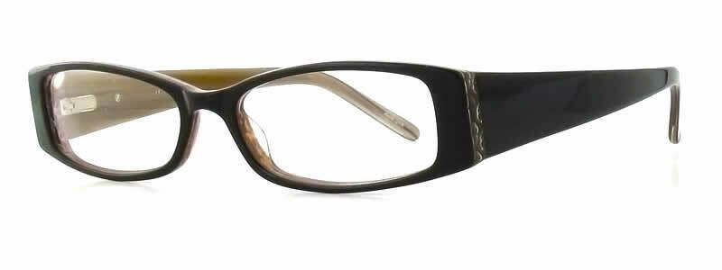 Calabria Vivid 747 Designer Blue Light Blocking Glasses Black Brown Ladies 52mm