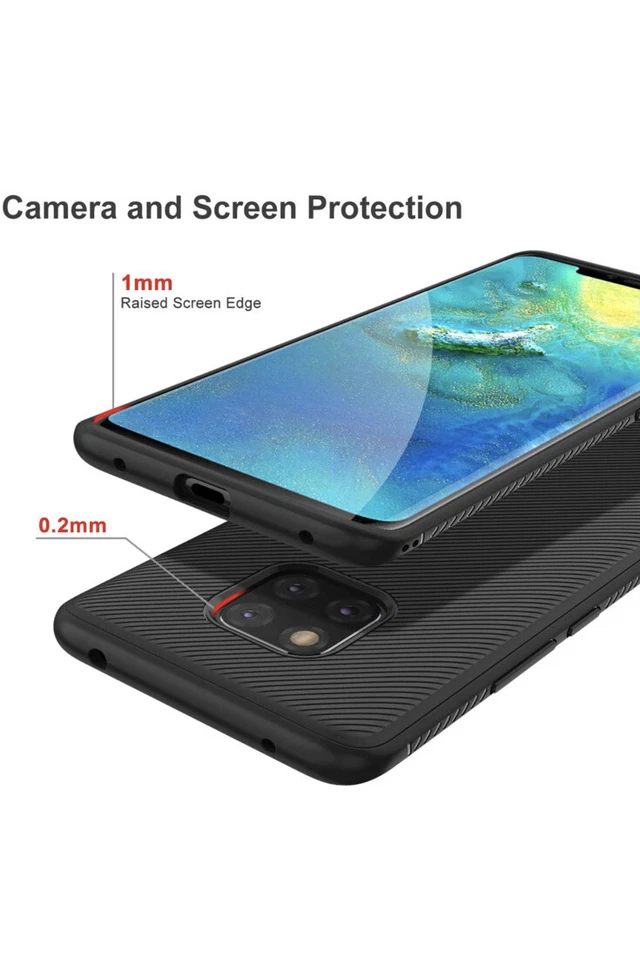 iBetter Huawei Mate 20 Pro Case Black Perfect Fit Cover Soft Durable 2025 - Image 4 of 4