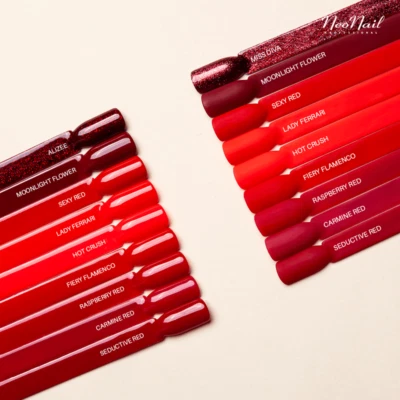 NeoNail COLOR - RED Collection All Red UV Hybrid Gel Nail Polishes 7,2ml