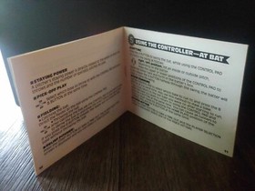 MLB Major League Baseball NES Nintendo Game Original 1987 Manual Booklet *ONLY*