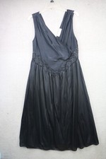Vandemere Vintage Black Nylon Night Gown-Size 1X-JC Penny-Made in the USA
