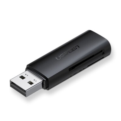 Ugreen CM264 USB 3.0 SD/TF-Kartenleser   USB-A Anschluss- Lesegerät -Schwarz 