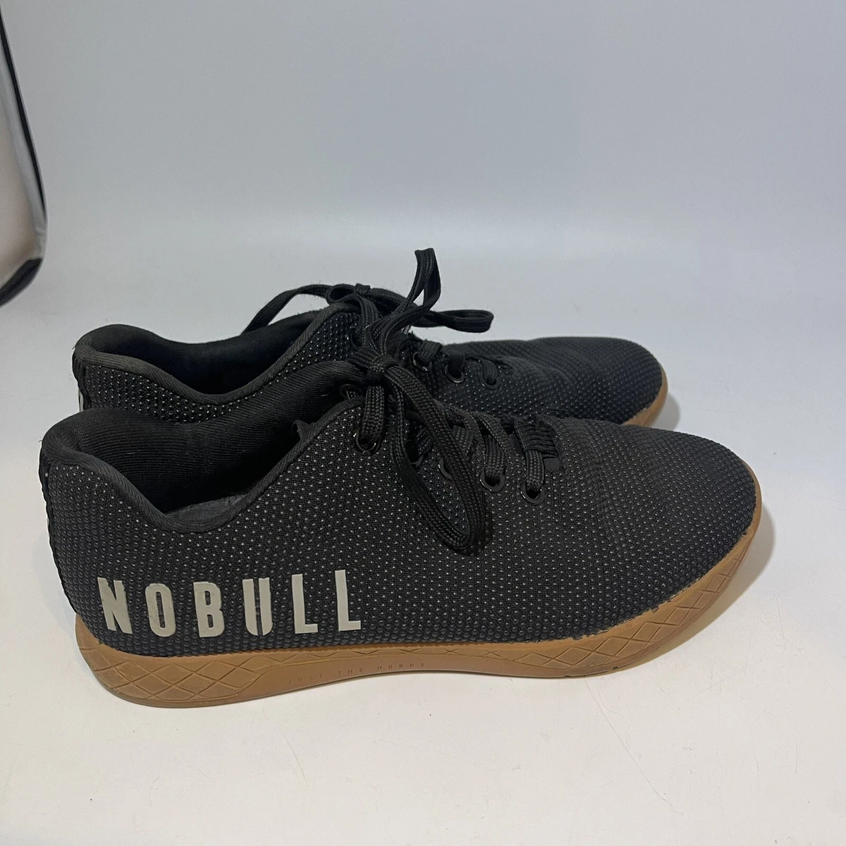 NoBull Shoes Men s 6.5 Women s 8 Running CrossFit Training Shoes Sneakers Black