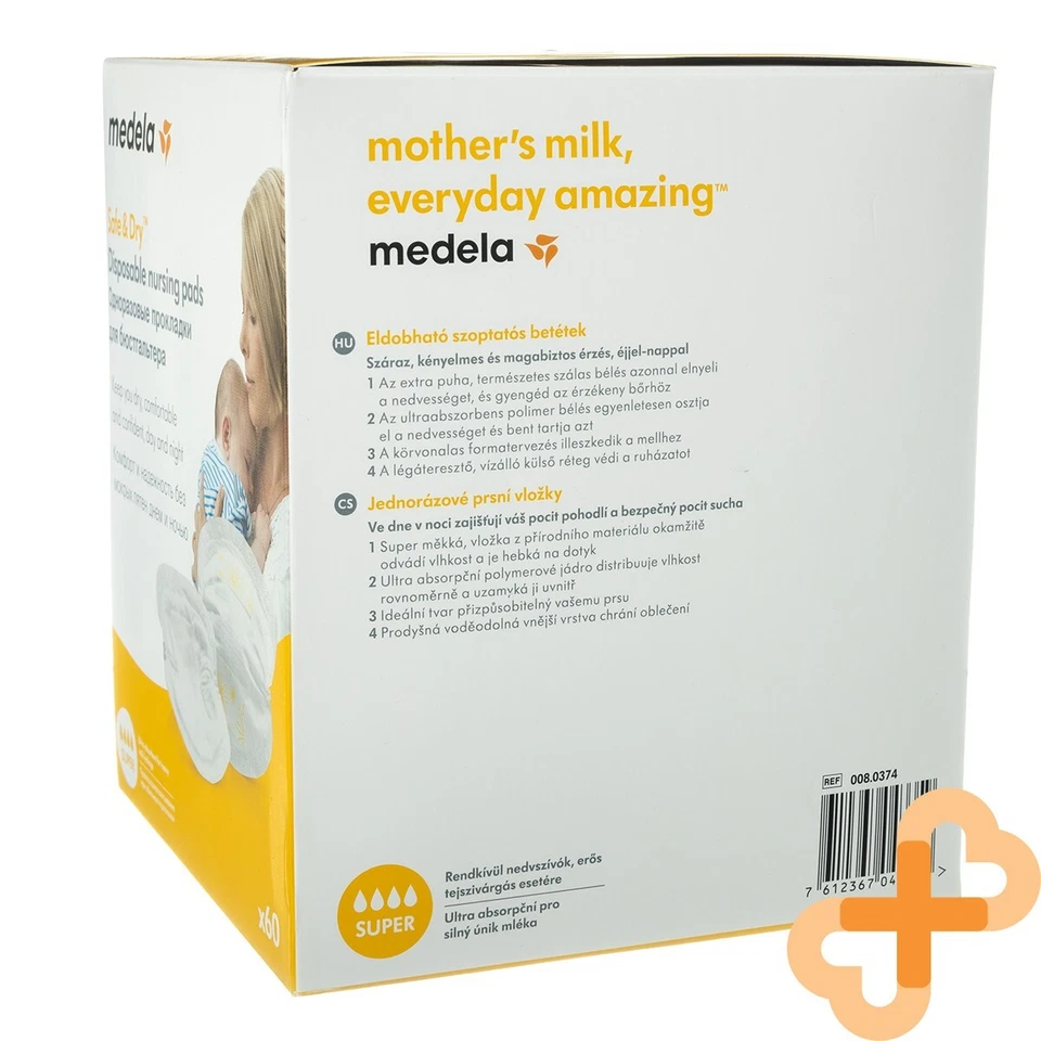 Medela Einweg Stillen Bremsbeläge 60 Stück Super Trocken & Dezent Sehr - Bild 4 von 4