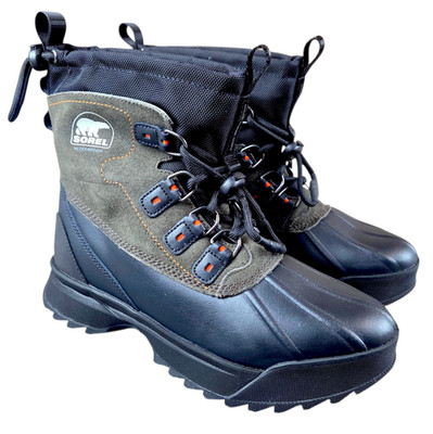 Sorel Scout 87 XT WP Waterproof Insulated Snow Boots Black Quarry Men's Size 9