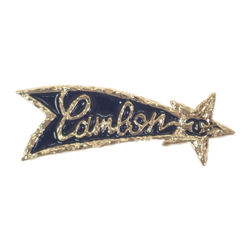 Chanel Shooting Star Coco Mark B24P Engraved Brooch Metal 510970