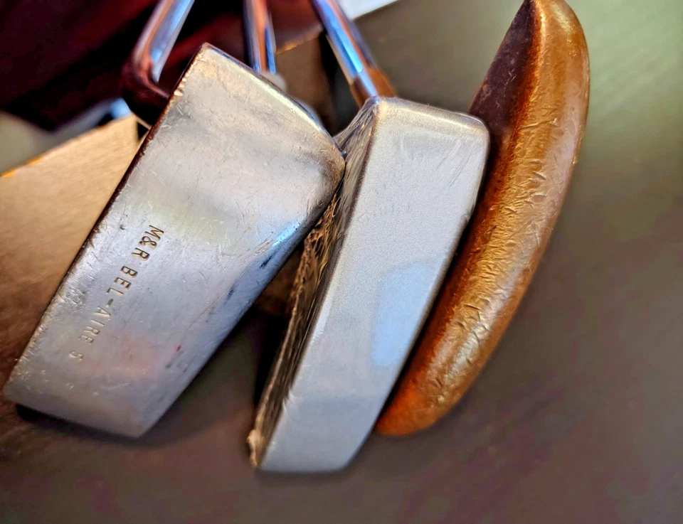 LOT OF 3 GOLF PUTTERS MEN'S RH SPALDING EXECUTIVE 2, BEL AIRE, GENERIC NEW HEAD - Image 2 of 4