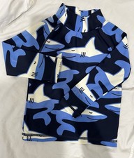 Seed Swim Top For Toddlers Boys With Sharks Navy