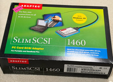 Adaptec SlimSCSI 1460 PC card type 2 SCSI Card Kit APA-1460D Kit