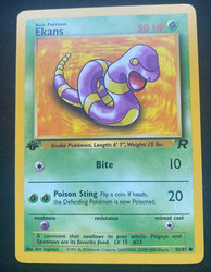 Ekans 56/82 1st Edition Team Rocket Common
