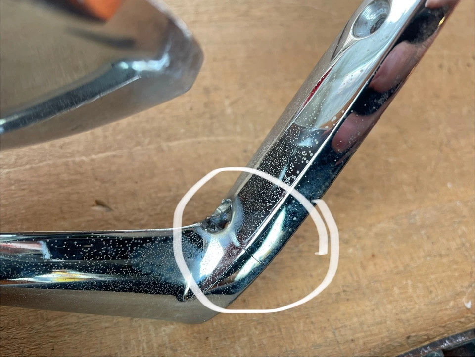 Vintage 1960s AMC American Motors Rambler Driver side view mirror {1842-24-41} - Image 4 of 4