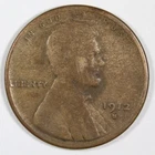 1912-S Lincoln Wheat Cent Semi-Key Date Rare Very Good Details Free Shipping