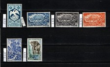 Franz. Äquatorialafrika (1941-1957), Lot mit 6 versch. Werten, postfrisch/MNH