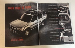 1995 Nissan XTerra Vintage Print Ad Advertisement 2 Page pa32