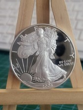 2006 W  1oz American Silver Eagle PROOF Coin with COA Genuine and very clean (1)