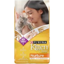 Purina Kitten Chow Dry Food, Chicken Flavor for Muscle & Brain, 6.3lb Bag 3.74 per pound