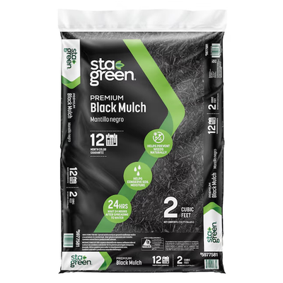 Sta-Green Premium 2-cu ft Black Mulch | eBay