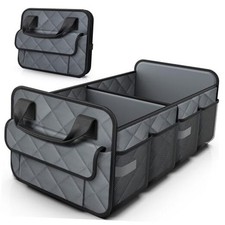 Trunk Organizer for SUV   Foldable  Portable Car 21.7" x 12.8" x 11.0" Grey