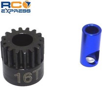 Hot Racing 16t Steel Mod 0.6 Pinion Gear 5mm or 1/8 NSG16M06