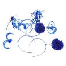 8 Pcs Pompom Headwear Tassel Headband for Women Bopper Costume Party