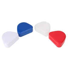 4 Pcs Plastic Denture Storage Container Boxes Retainer Holder