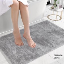 Image of Bath Mat Anti Slip Soft Washable Rugs Water Absorbent Shower Mat Bathroom Mats