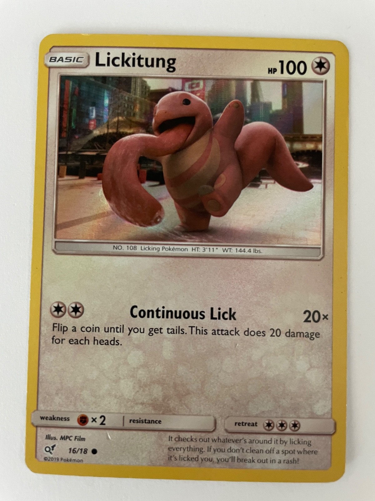 Pokemon - Detective Pikachu - Lickitung 16/18 - Holo rare - NM