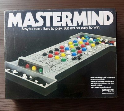 Mastermind Game Pressman 2 Player Strategy Board Game Factory Sealed Box Knick