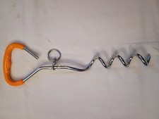 16   Heavy duty Dog spiral ground anchor stake handle rubber covered 100 lbs dog
