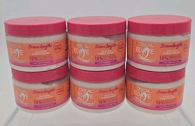 (6X) L'Oreal Paris Elvive Dream Lengths Savior Fiber Mask Collagen Peptides 12oz