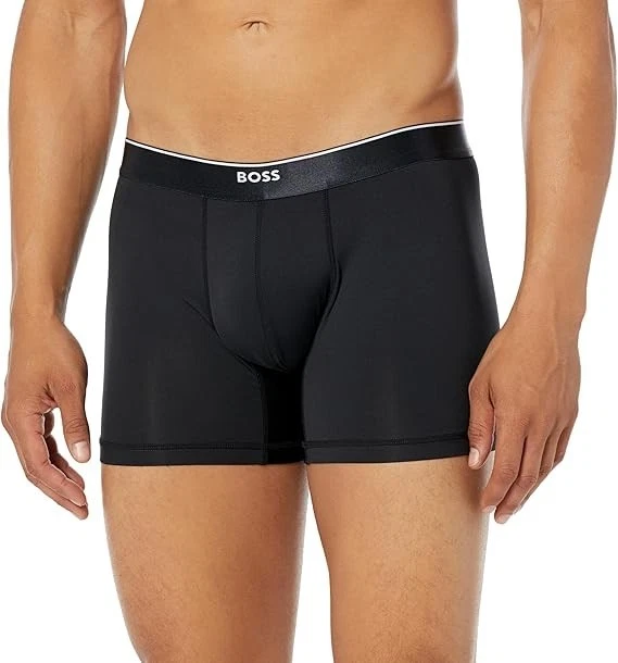 NUEVO BOSS Paquete de 3 Calzoncillos Boxer EVOLUTION Para Hombre - NEGRO - Talla S/100% AUTÉNTICOS Foto 2 de 3