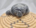 14" Yupik Basket Soapstone Carved Eskimo Basket Inuit - Apache Pima - Native — photo 3