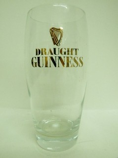 Draught Guinness Beer Glass vgc (6 3/8" x 3 1/8")
