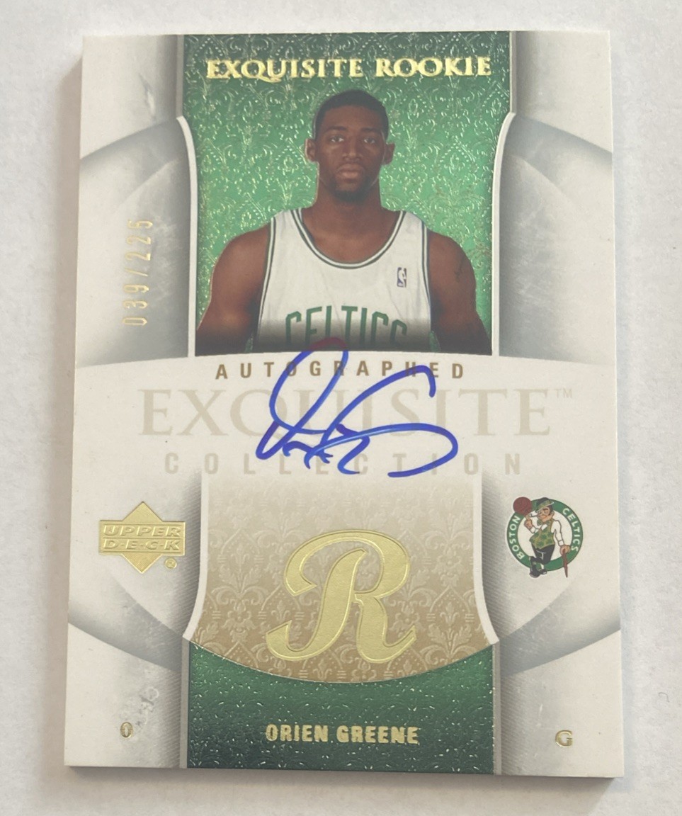 2005-06 Upper Deck Exquisite Collection #d /225 Rookie Auto SP Orien Greene RC
