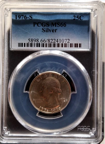 PCGS MS66 SILVER 1976-S BICENTENNIAL SILVER QUARTER